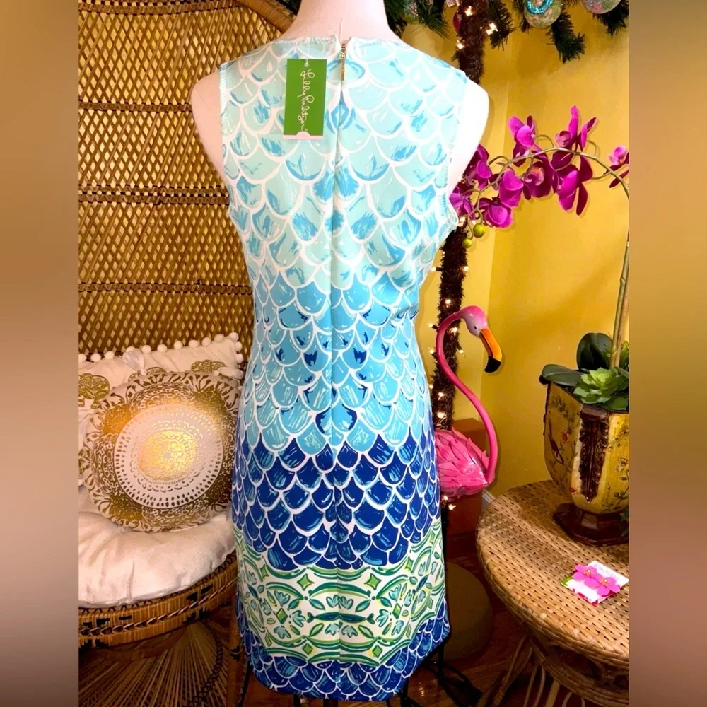 Lilly Pulitzer NWT Perla Dress 🧜♀️ Scale Back Size M 🦄 - Picture 4 of 11